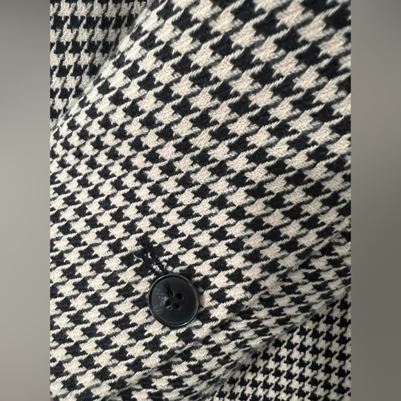 NWT Zara Structured Oversized Houndstooth Blazer (XS) - Picture 6 of 6